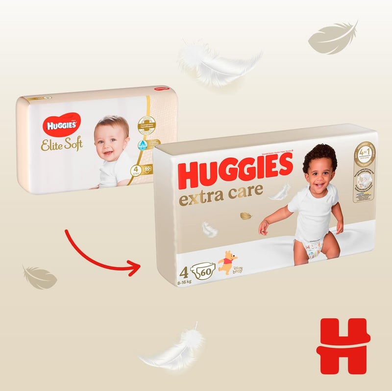 Huggies Extra Care Baby Nappies with Disney Design Size 4 Count 120 - Image 3